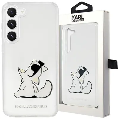 Produktbild von Karl Lagerfeld PC/TPU Choupette Eat Case für Samsung Galaxy S23+ Transparent