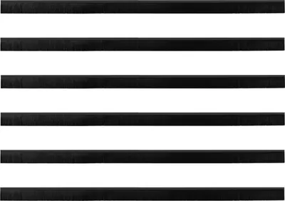 Produktbild von vidaXL Selbstklebende Türbürstendichtungen 6 stk. Schwarz 100 cm