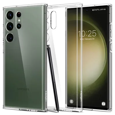 Produktbild von Spigen Ultra Hybrid, Cover, Samsung, Galaxy S23 Ultra, 17,3 cm (6.8"), Transparent
