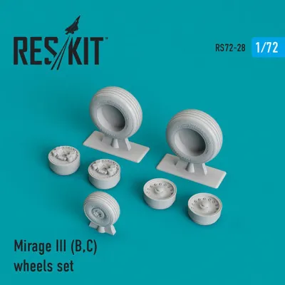 Produktbild von ResKit RS72-0028 - 1:72 Mirage III (B,C) wheels set