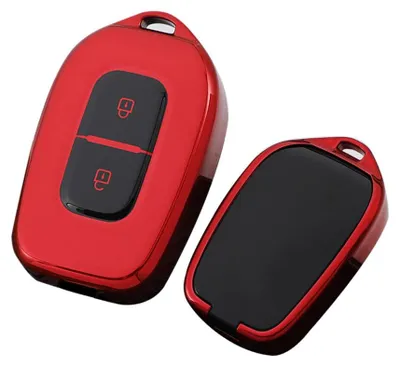 Schlüsselbox für Renault/Dacia, 2-Tasten, TPU, rot