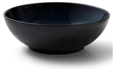 Produktbild von BITZ 821381, Salatschüssel, Rund, Steingut, Schwarz, Blau, -20 °C, 220 °C