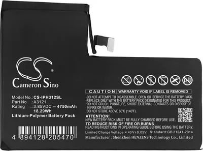 Immagine prodotto di TECHTEK Batteria compatibile con [Apple] A2849, A3105, A3106, A3108, iPhone 15 Pro Max sostituisce A3121