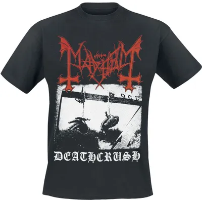 Immagine prodotto di Maglietta Mayhem, modello "Deathcrush", colore nero, taglia XXL, per uomo