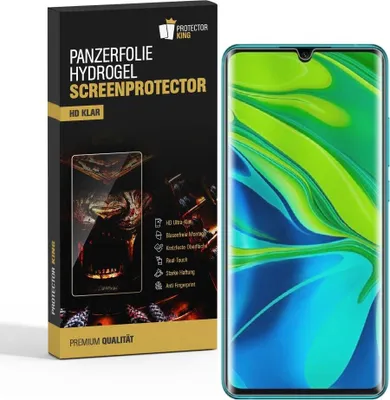 Produktbild von 3x Panzerfolie für Xiaomi Mi Note 10 Pro FULL-COVER HYDROGEL Displayschutz KLAR
