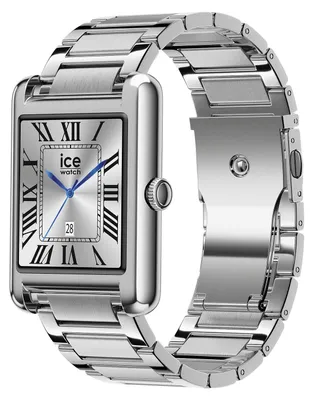 Image de Montre connectée ICE SMART TK 2.0 Rectangulaire Bracelet Acier inoxydable Argent métal Ice Watch