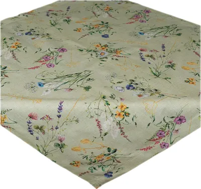 Produktbild von Tischdecke Tischläufer Druck Blumengrüße Frühling 85 x 85 cm