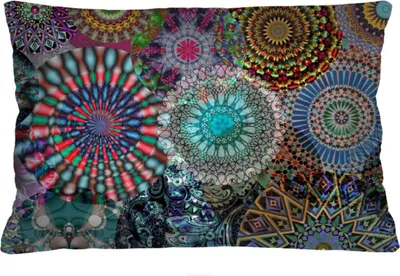 Produktbild von ARCO DESIGN Dekokissen "Karussell" Farbig Stoffbezug 40 x 60 cm Dekokissen mit Füllung Dekokissen für Wohnzimmer Schlafzimmer