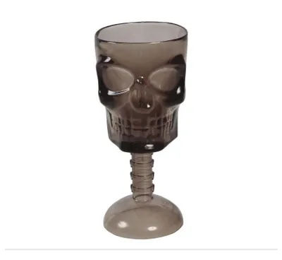 Obrázek produktu pro Párty černý pohár s lebkou - 18 cm - Halloween - 200 ml