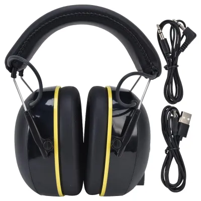 Gehörschutz mit Bluetooth 5.0, aktive Geräuschunterdrückung, schwarz