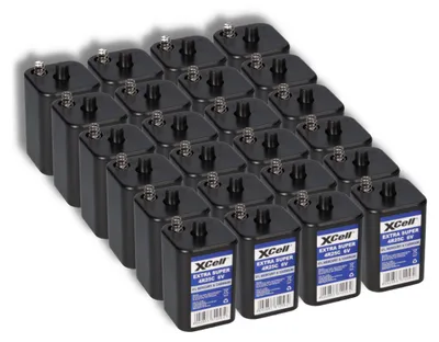 Zdjęcie produktu dla 24x XCell 4R25 6V-Block Batterie SET - 6 Volt 9500 mAH