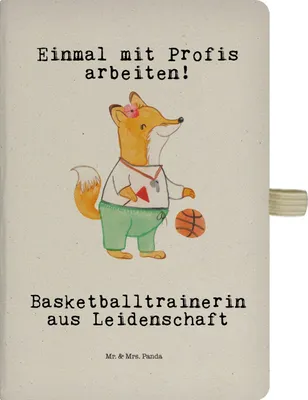 Produktbild von Mr. & Mrs. Panda notizbuch Basketballtrainerin Leidenschaft - Transparent - Geschenk, Verein, Ballsport, Basketball, Reisetagebuch, Kladde, A5, Basketballcoach, Tagebuch