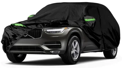 Immagine prodotto di Copertura impermeabile per auto, compatibile con Volvo XC90 dal 2002 al 2025, copertura completa per tutte le condizioni atmosferiche, con porta con cerniera e protezione antivento