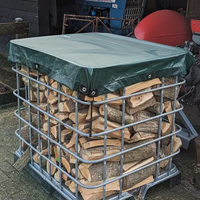 Produktbild von Xstrong IBC Plane mit Ösen - 1.2X1M - Grün - Wetterfeste Plane - UV-beständig - Abdeckplane für IBC-Gittercontainer