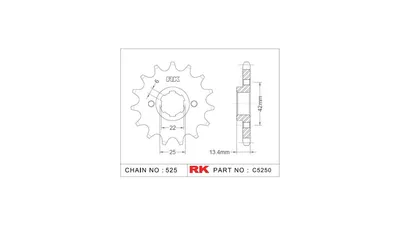 Obrázok produktu pre RK Ritzel 525 16Z Standard