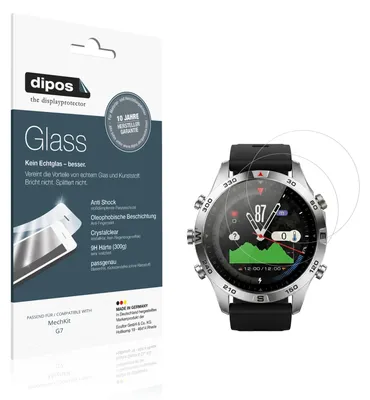 Produktbild von 2x Schutzfolie für MechKit G7 - Anti-Shock 9H Folie dipos Glass Kunststoffglas