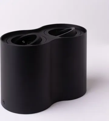 Zdjęcie produktu dla Spot natynkowy ruchomy czarny podwójny 2xGU10 35W Ecolight EC79962