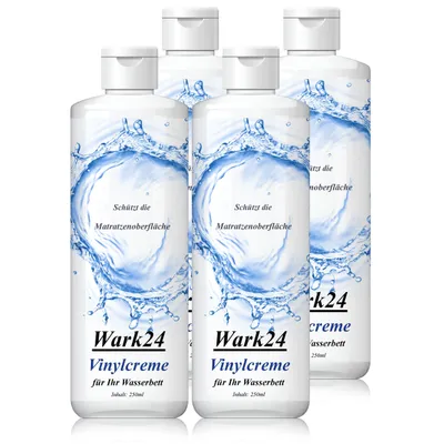 Produktbild von Wark24 Vinylcreme 250ml - Vinylpflege für Wasserbetten Vinyl Creme (4er Pack)