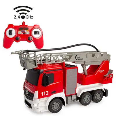 Immagine prodotto di Scala girevole dei vigili del fuoco JAMARA Mercedes-Benz Antos 1:26 2.4GHz con funzione spray