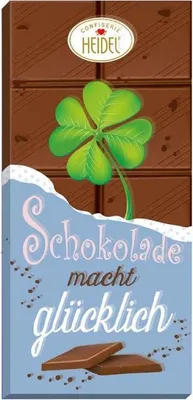 Produktbild von Heidel 'SCHOKOGLÜCK' 3D Schoko-Grüße 100g