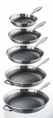 Produktbild von Gsw GSW Bratpfanne 24 cm TriPly Edelstahl mit Wabenstruktur