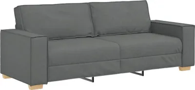 Produktbild von vidaXL 3-Sitzer-Sofa Dunkelgrau 180 cm Stoff