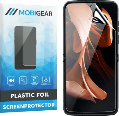 Produktbild von Mobigear Motorola Razr 40 Ultra Panzerglas Gehärtetes Glas Displayschutz - Hüllenfreundlich - Schwarz