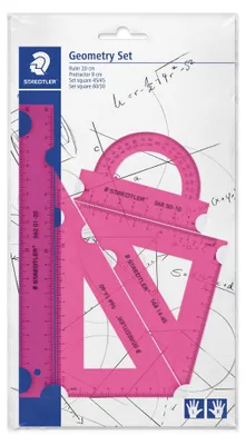 Image de STAEDTLER® 569 PB4N18 Kit de géométrie « Display » couleur néon