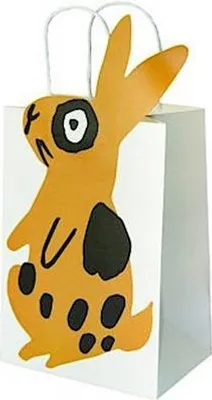 Produktbild von Rico Design 99001.92.15, Geschenkverpackungstasche, Schwarz, Weiß, Gelb, Abbildung, Papier, Ostern, Weiß