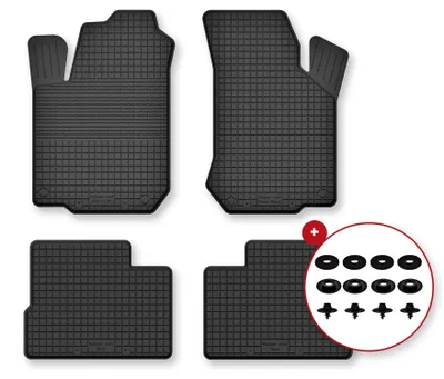 Zdjęcie produktu dla Dywaniki gumowe do Hyundai Getz 2002-2010 (hatchback) – 4 szt., czarne, dobierane – Wielganizator Semi-Universal