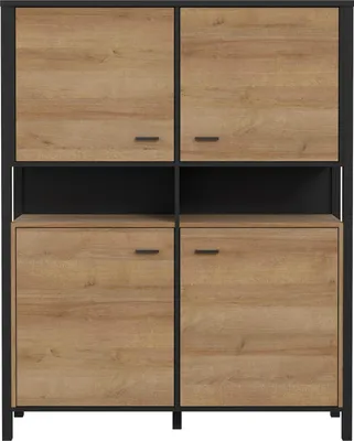 Image de Aktenschrank >Hialeah< in Riviera Eiche - 121,3x152,3x40,2cm (BxHxT)