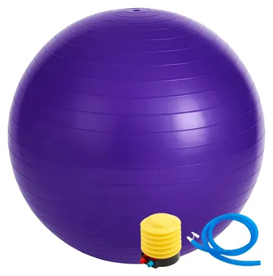 Produktbild von Gymnastikball 65 cm mit Anti-Burst-Technologie – Rutschfester Sitzball für Yoga, Pilates, Schwangerschaft und Fitness
