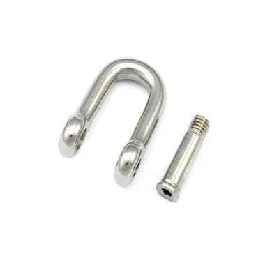 Produktbild von 2 Schäkel Edelstahl A4 mit Innensechskant 6mm gerade