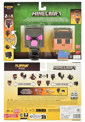 Immagine prodotto di Minecraft Flippin' Figs 2-in-1 – Steve & Drago Ender Figurina