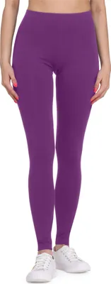 Image de Leggings longs en viscose pour femmes Bellivalini BLV50-147 (violet, M)