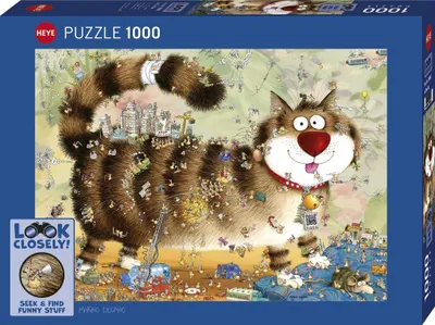 Produktbild von Heye Puzzle At The Cat, 1000 Teile, 1000 Stück(e), Kunst