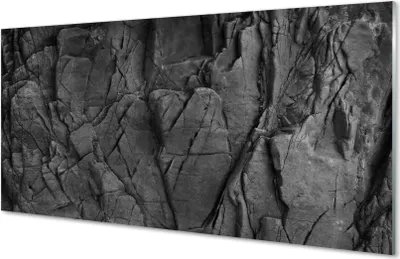 Produktbild von Glasbilder 140x70 Wandkunst Steinstruktur Abstraktion