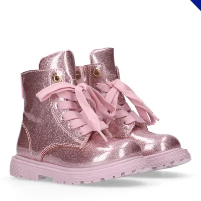 Produktbild von Tommy Hilfiger Lace-up Biker-Stiefel mit glänzendem Lack-Finish für Mädchen, Ket