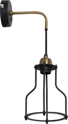 Produktbild von Light & Living - Wandleuchte Marcia - Schwarz/Antik Bronze - 23x15x48cm