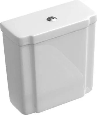 Immagine prodotto di Villeroy & Boch Hommage Réservoir de chasse blanc avec CeramicPlus, touche économique laiton précieux, 772116R1, 772116R1
