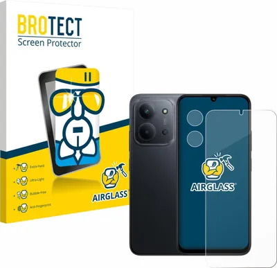 Produktbild von BROTECT Schutzglas für Xiaomi Redmi 15C (Display+Kamera) Schutzfolie Panzer Folie Glas Display Schutz klar