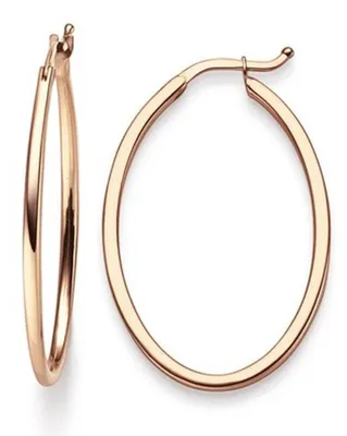Produktbild von Ohrringe Creolen 35x1,5mm Ohrschmuck aus 585 Gold Rotgold oval