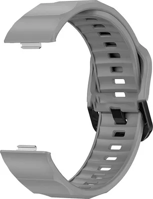 Produktbild von INF Silikonarmband für HUAWEI WATCH FIT 3 - Sportliches Design, Verschiedene Farben Grau