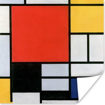 Produktbild von MuchoWow® Poster Kunst - Mondrian - Alte Meister 75x75 cm - Wand Dekoration