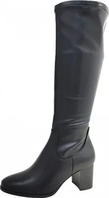 Immagine prodotto di Marco Tozzi: Stivali alti neri con cerniera, adatti al tempo libero. (Scarpe da donna)