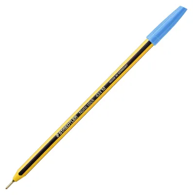 Immagine prodotto di Staedtler Penna A Sfera Noris Stick 434 M Azzurro Con Cappuccio Punta 1 Mm Confezione Da 10