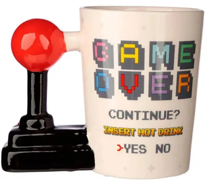 Produktbild von Puckator Joystick Arcade Game Over Handle 3d Tasse Durchsichtig Durchsichtig One Size