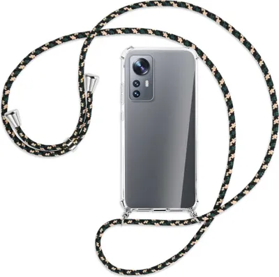 Produktbild von Handykette Backcover-Schutzhülle mit Band (Metall silberfarben) für Xiaomi 12 - camouflage