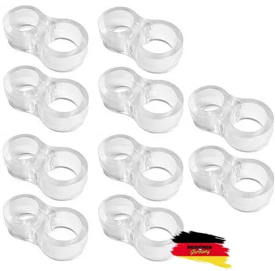 Produktbild von Türgriffstopper, Türgriffschutz, Türgriffstopper, Set mit 5, 10 oder 20 Stück, Türgriffschutz, Türgriffstopper, transparenter Türgriffschutz (Set mit 10 Stück)