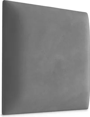 Produktbild von Muralo Polsterpaneel WANDKISSEN Wandpolster Bettkopfteil Wandpaneel Grau 40 cm x 40 cm
